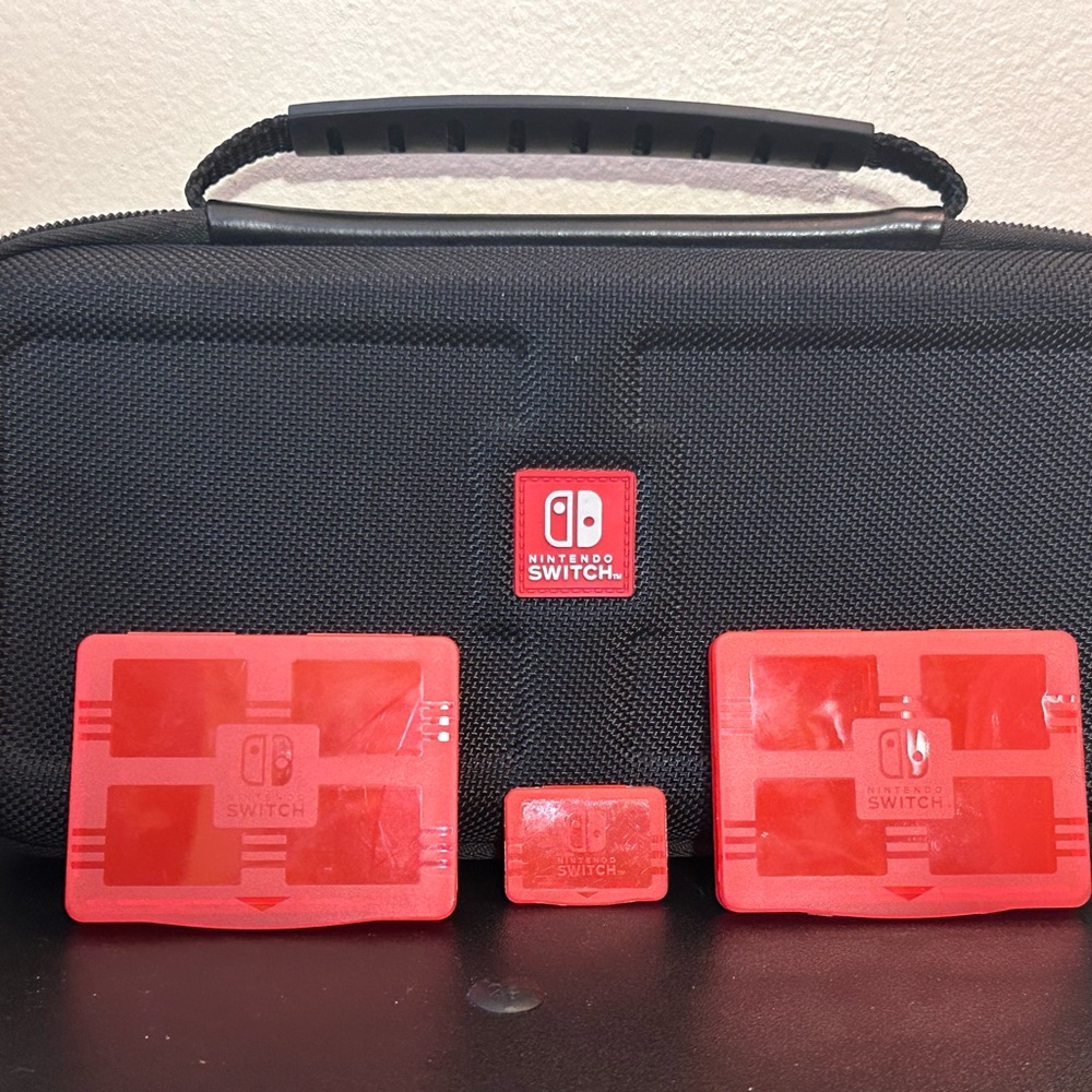 Nintendo Switch Traveler Case Deluxe w/ Cases for Game Cartridge, SD Card Carry
